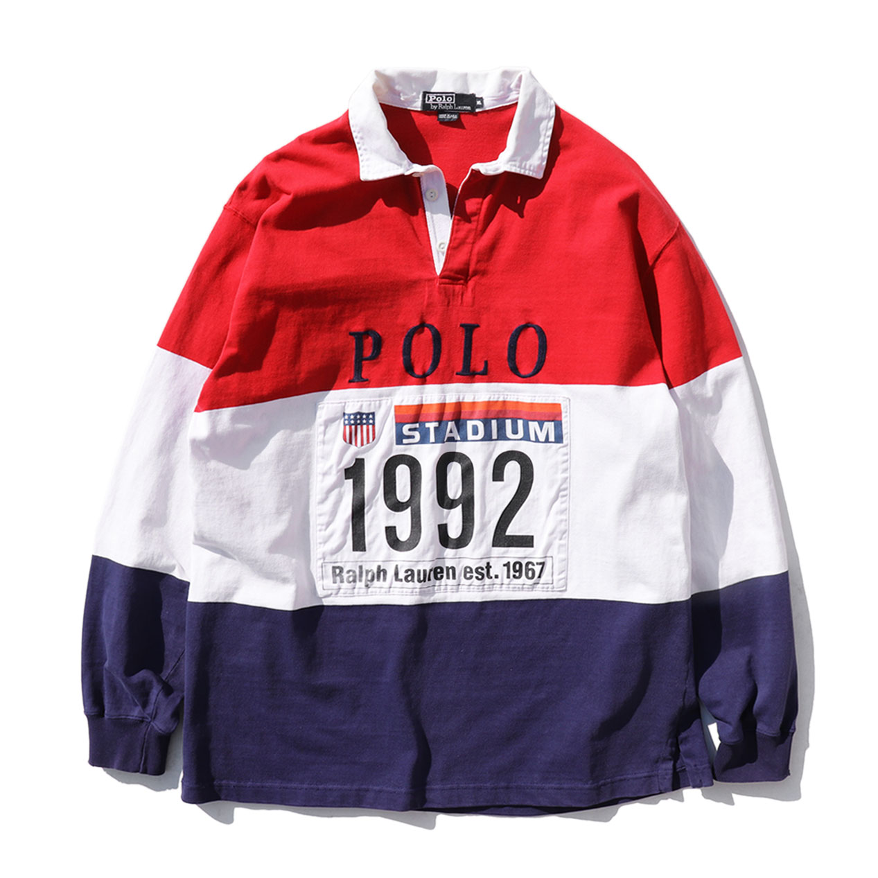 POST JUNK / 90's POLO RALPH LAUREN “POLO STADIUM 1992 OG” Rugby