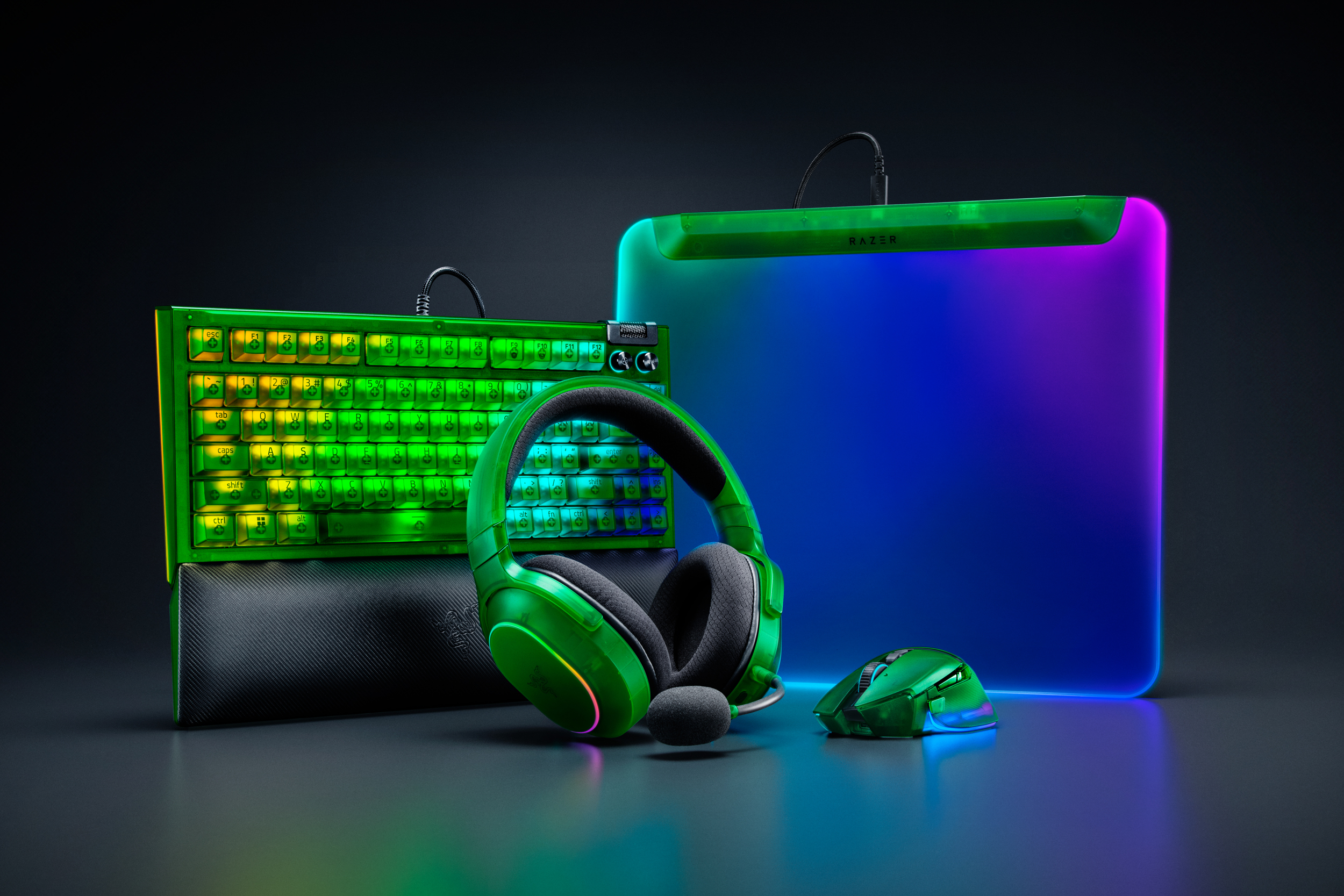 Razer's new translucent Phantom Collection shows off your gamer