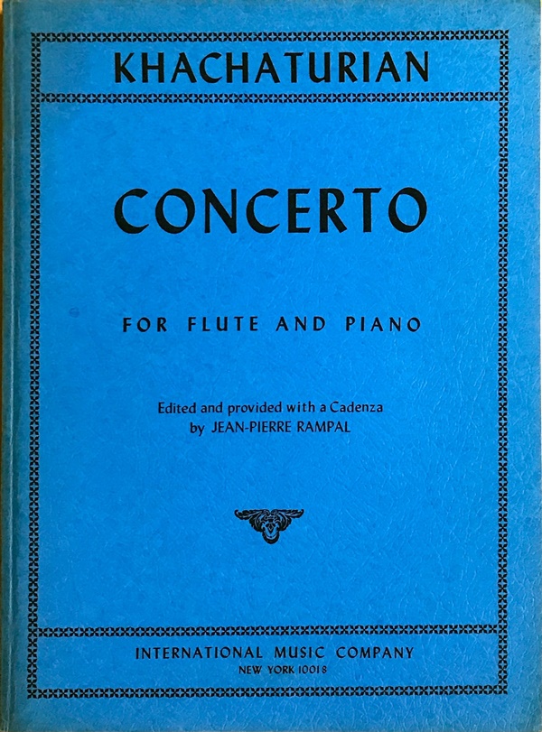 ハチャトゥリアン フルート協奏曲 (フルート+ピアノ) 輸入楽譜 Aram