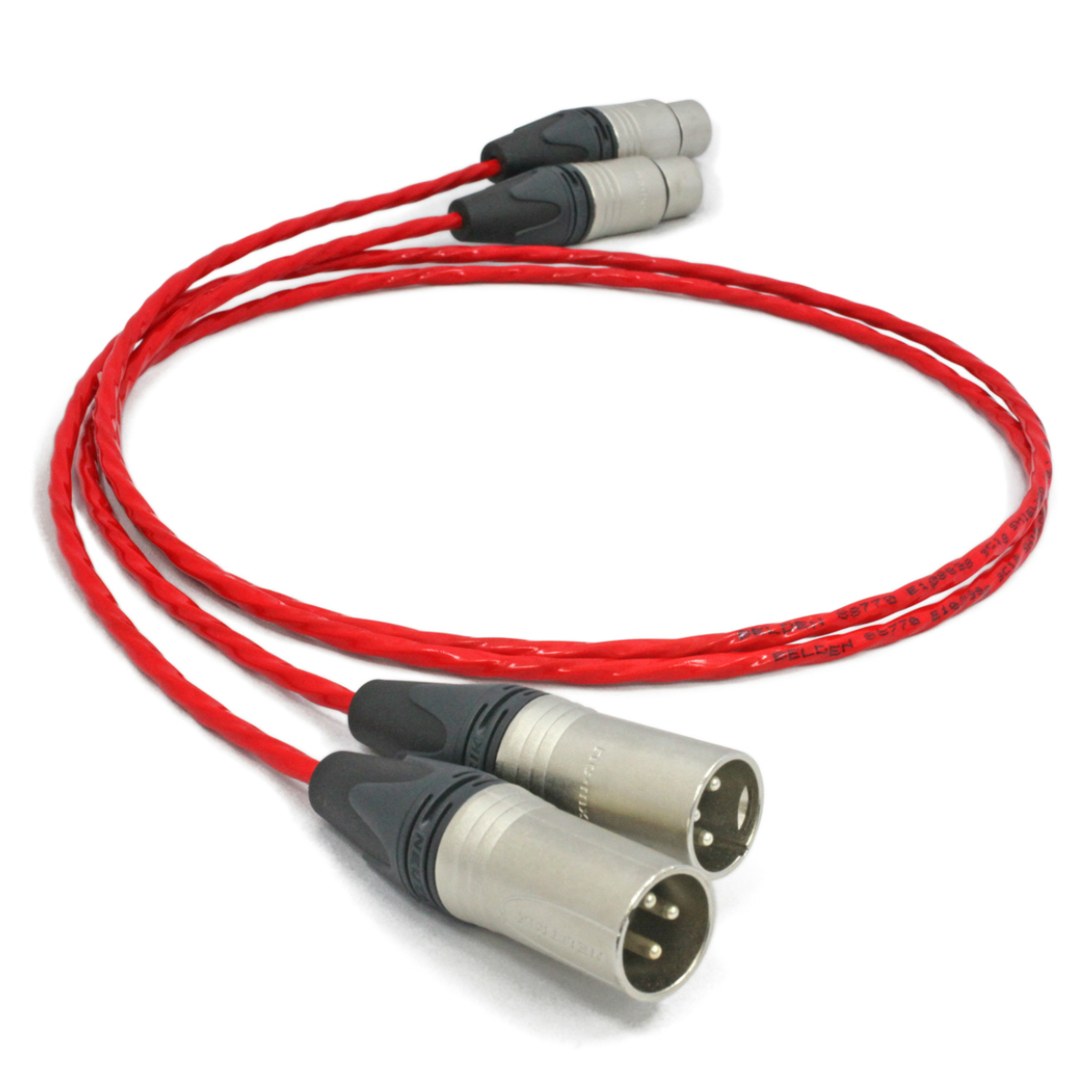 BELDEN 88770 2mペア XLR 金メッキ/WBTハンダ使用 BELDEN 88770 2mペア