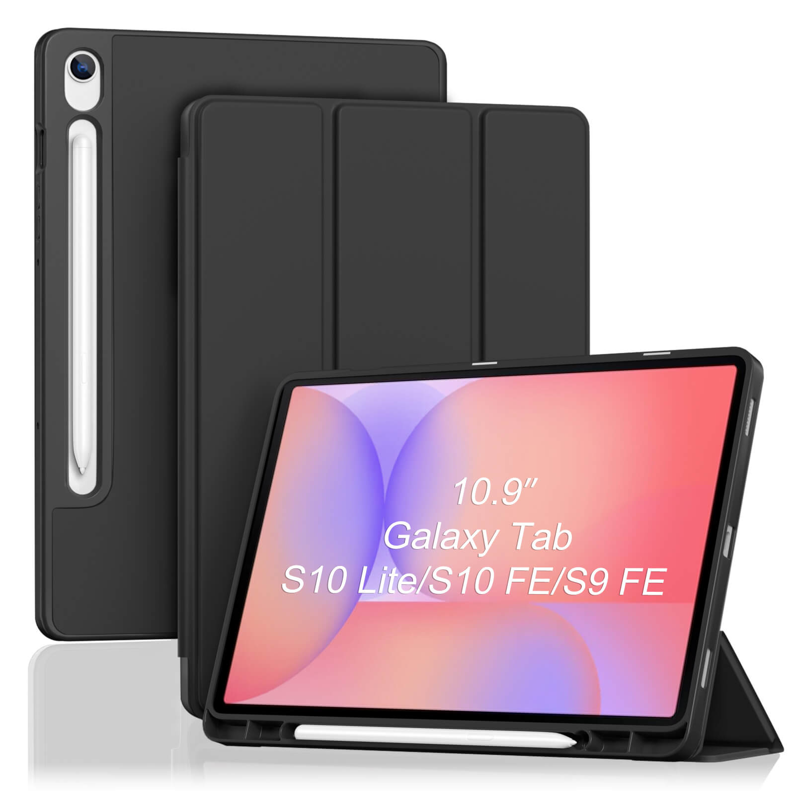 Galaxy Tab S10 Lite/ S10 FE/ S9 FE Slim Folio Soft TPU Case