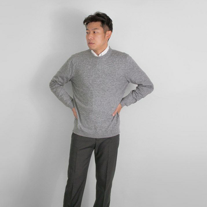 カシミヤ100％メンズクルーネックセーター | Milestone公式オンライン