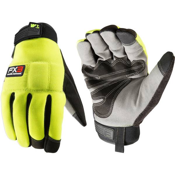 Wells Lamont Men's FX3 Extreme Dexterity Hi-Viz Winter Work Gloves