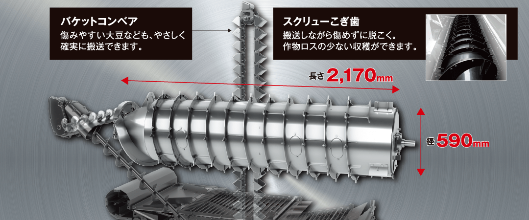 刈取・脱穀・排出 | HC1170 | コンバイン | 商品情報 | 井関農機株式会社