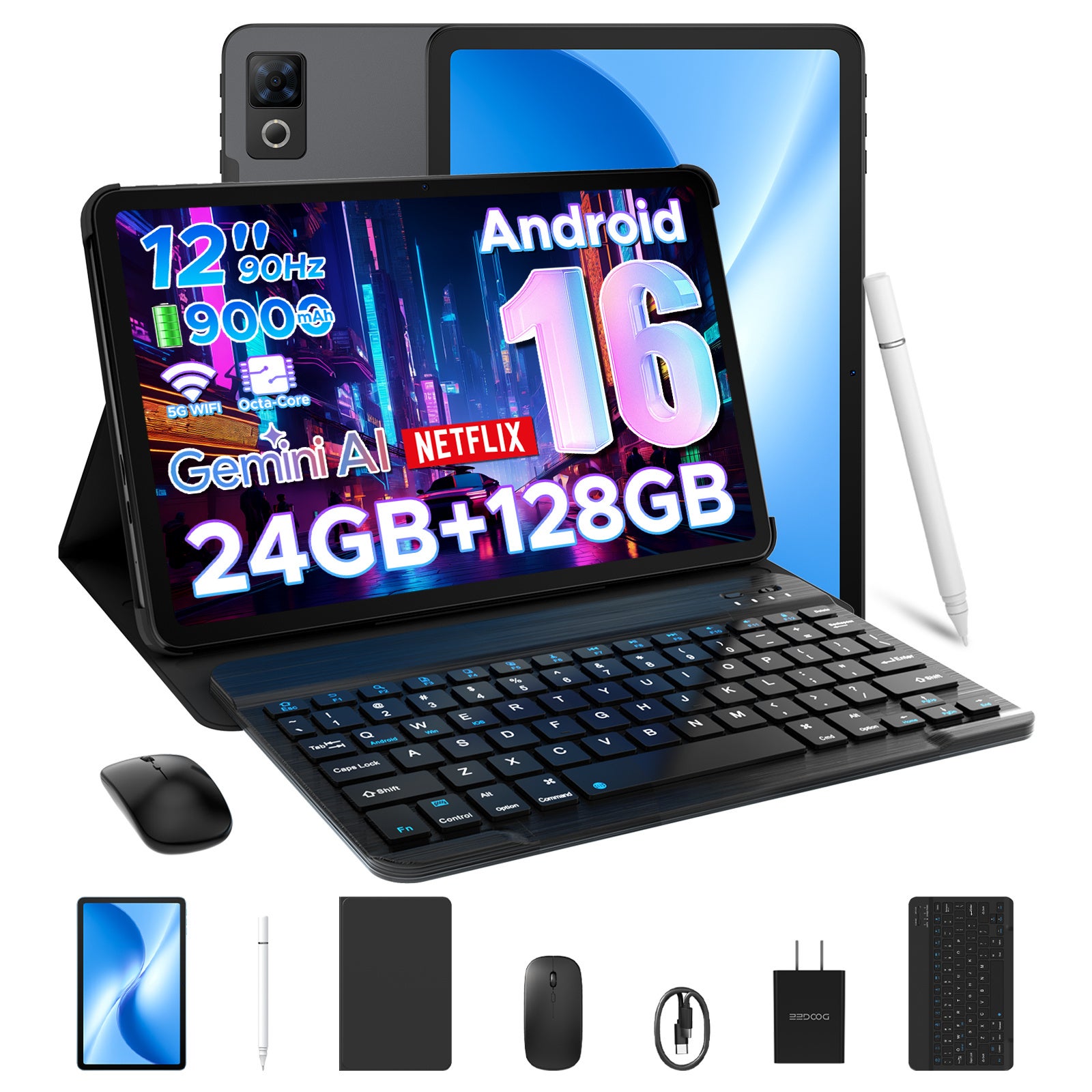 次世代AIタブレット！最新「Android 16」搭載タブレット「DOOGEE U12