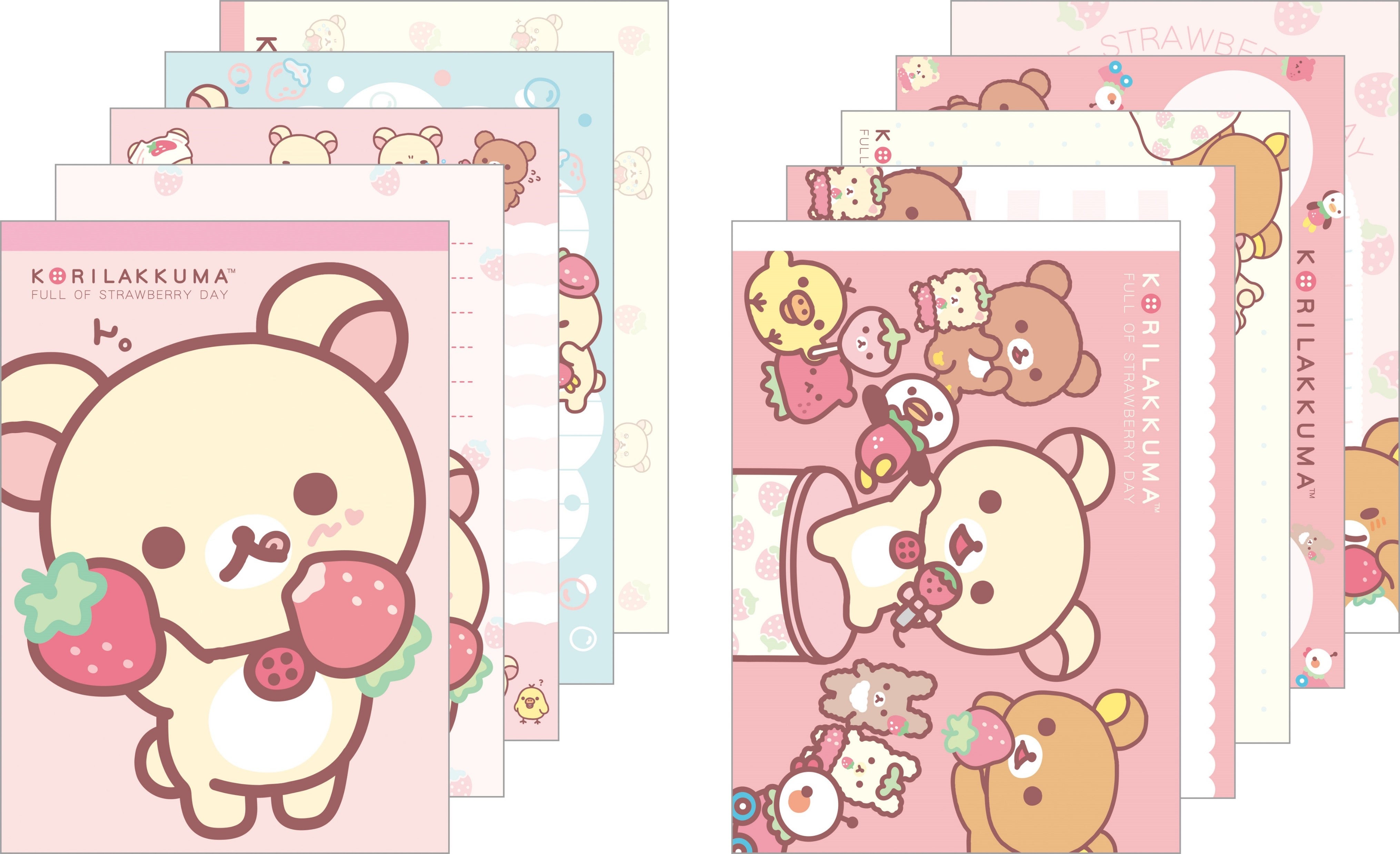 リラックマ新テーマ『コリラックマのいちごないちにち』より各種