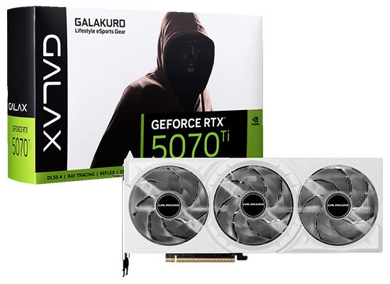 玄人志向・GALAKURO GAMINGから、GeForce RTX 5070 Ti トリプルファン