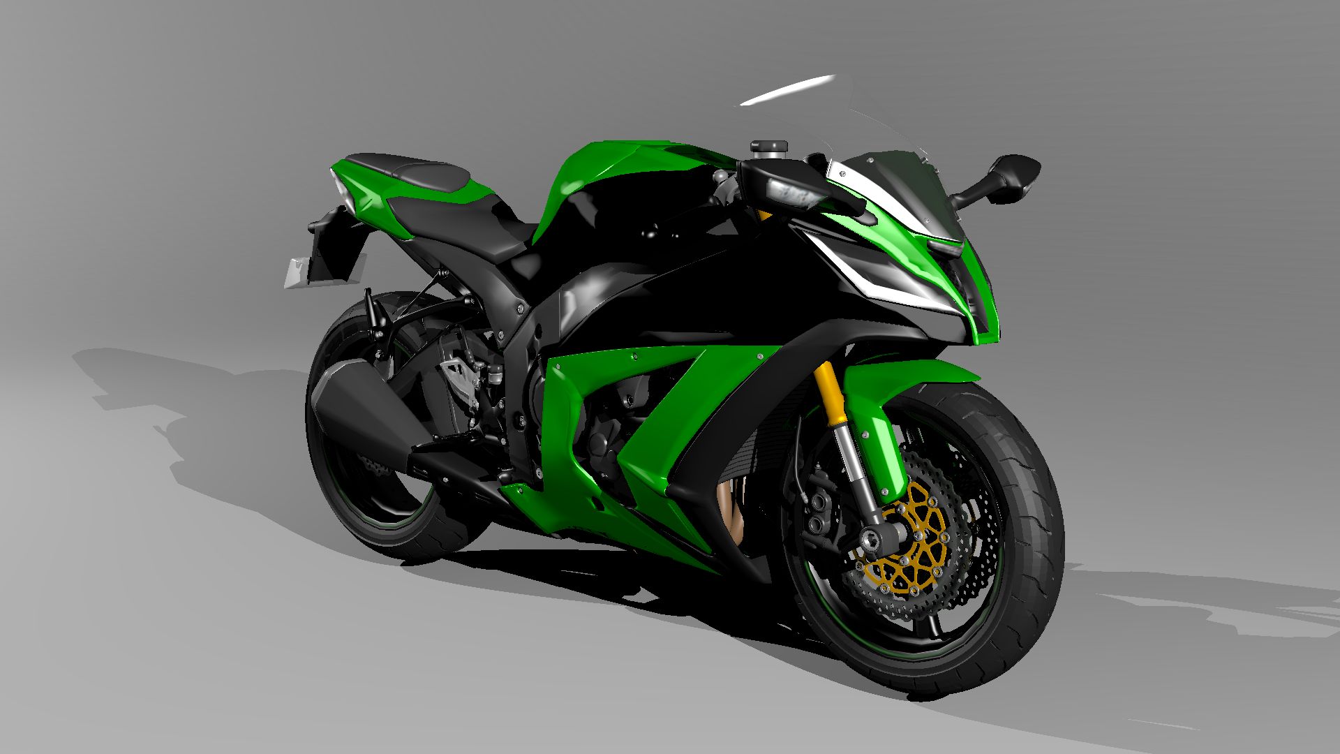 カワサキニンジャZX-10R 2015 3Dモデル $49 - .dae .fbx .obj - Free3D