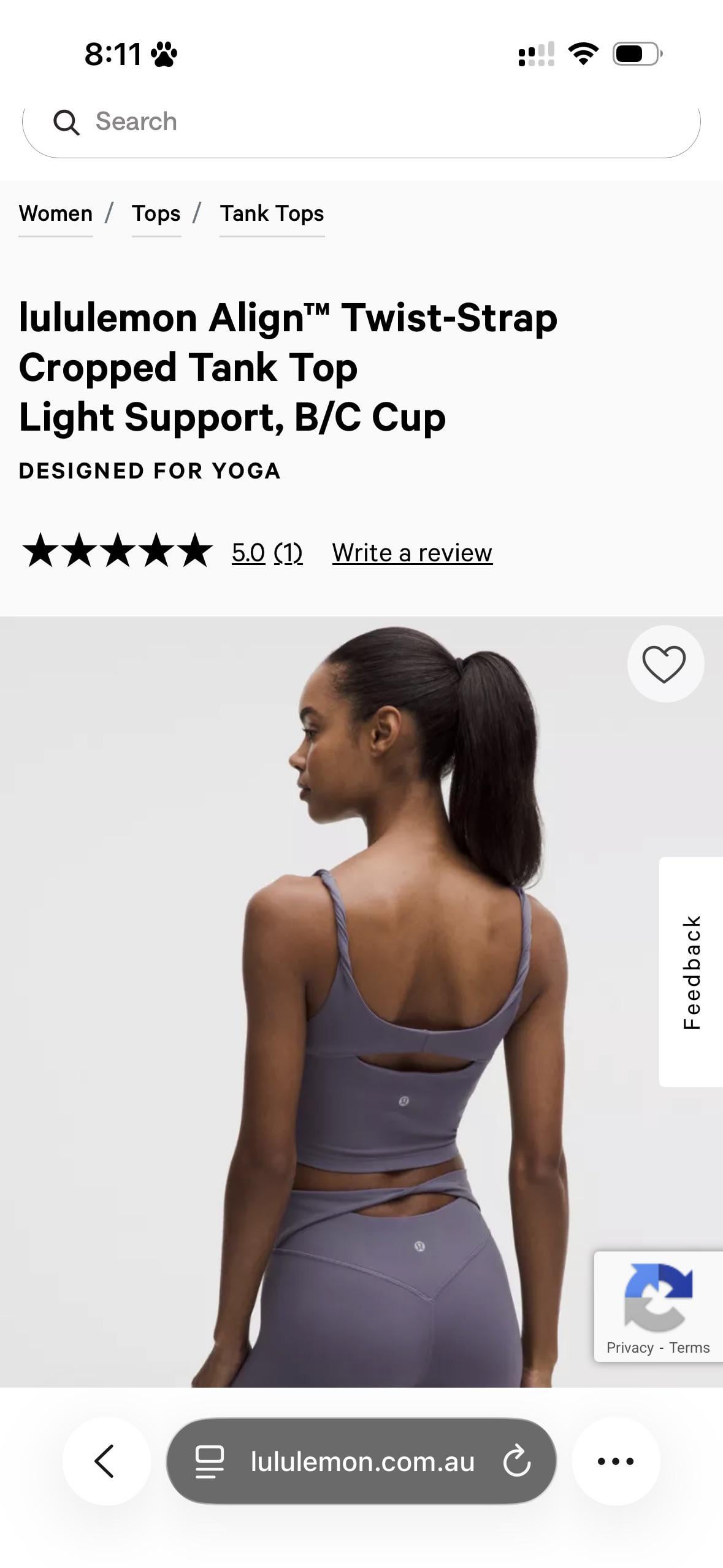 Fit of the align twist strap tank : r/lululemon