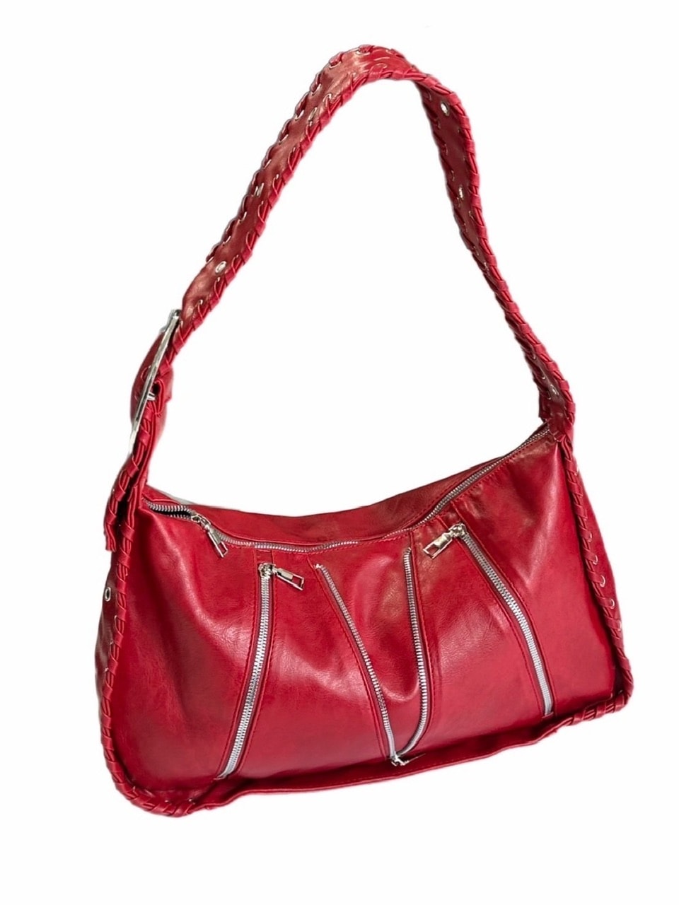 受注制【Chikashitsu +】big zip Non-leather material bag