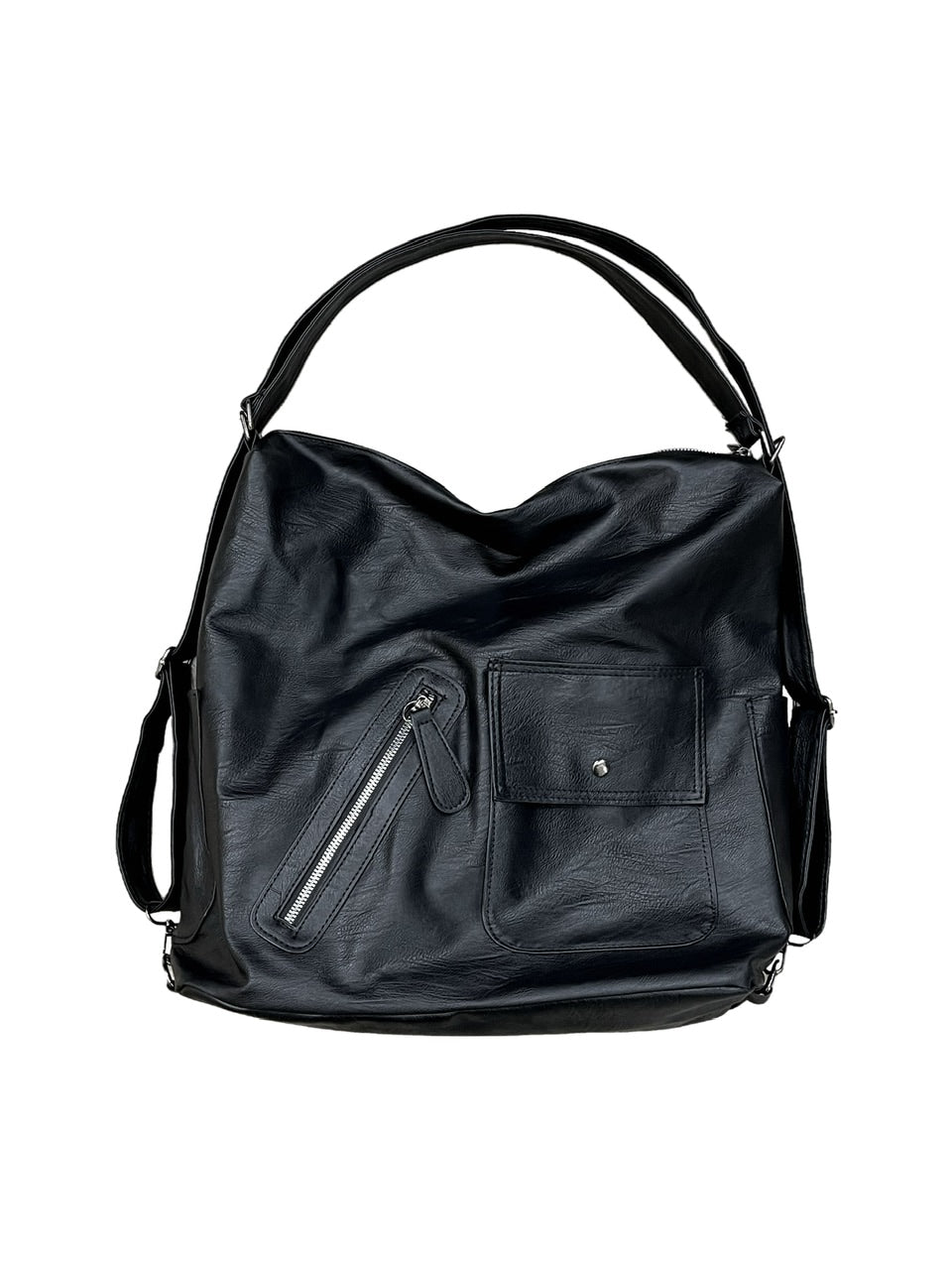 受注制【Chikashitsu +】2way vegan leather pocket bag