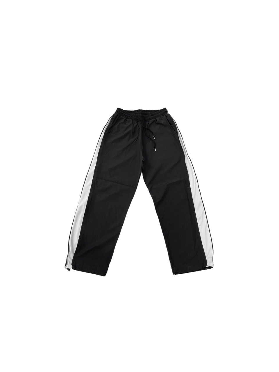 受注制【Chikashitsu +】side zip wide nylon pants (3color