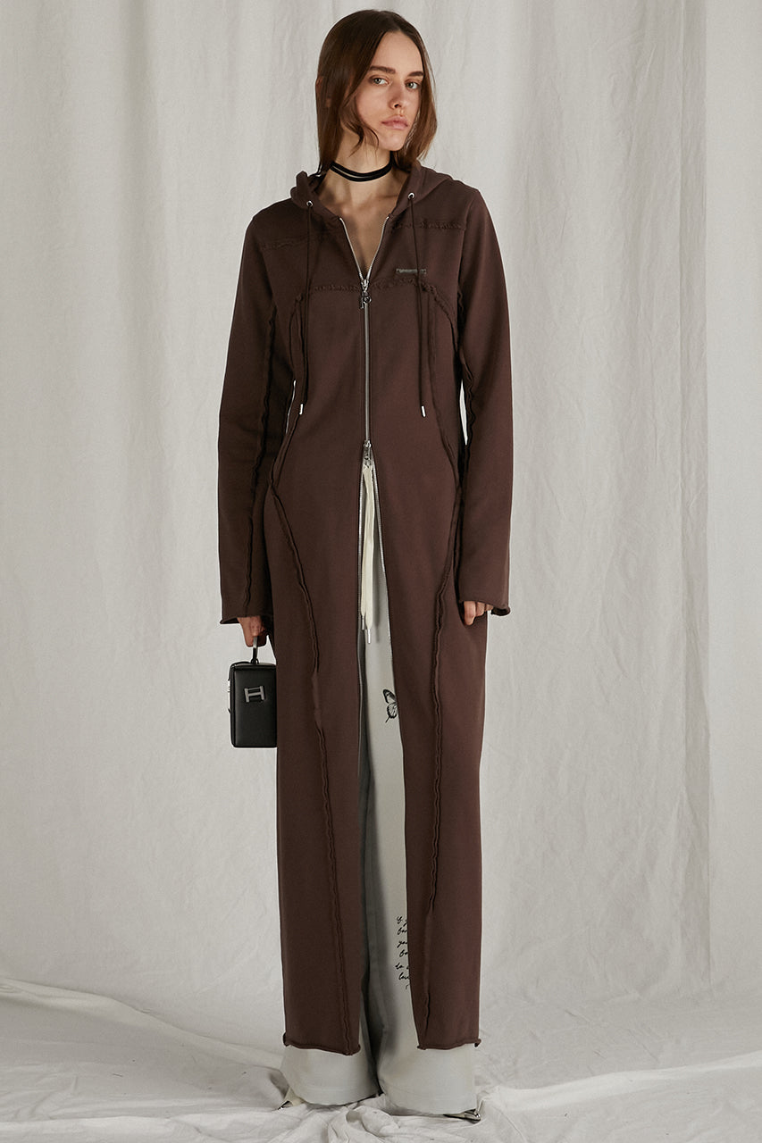 Zip Hood Sweatshirt One Piece - SALE