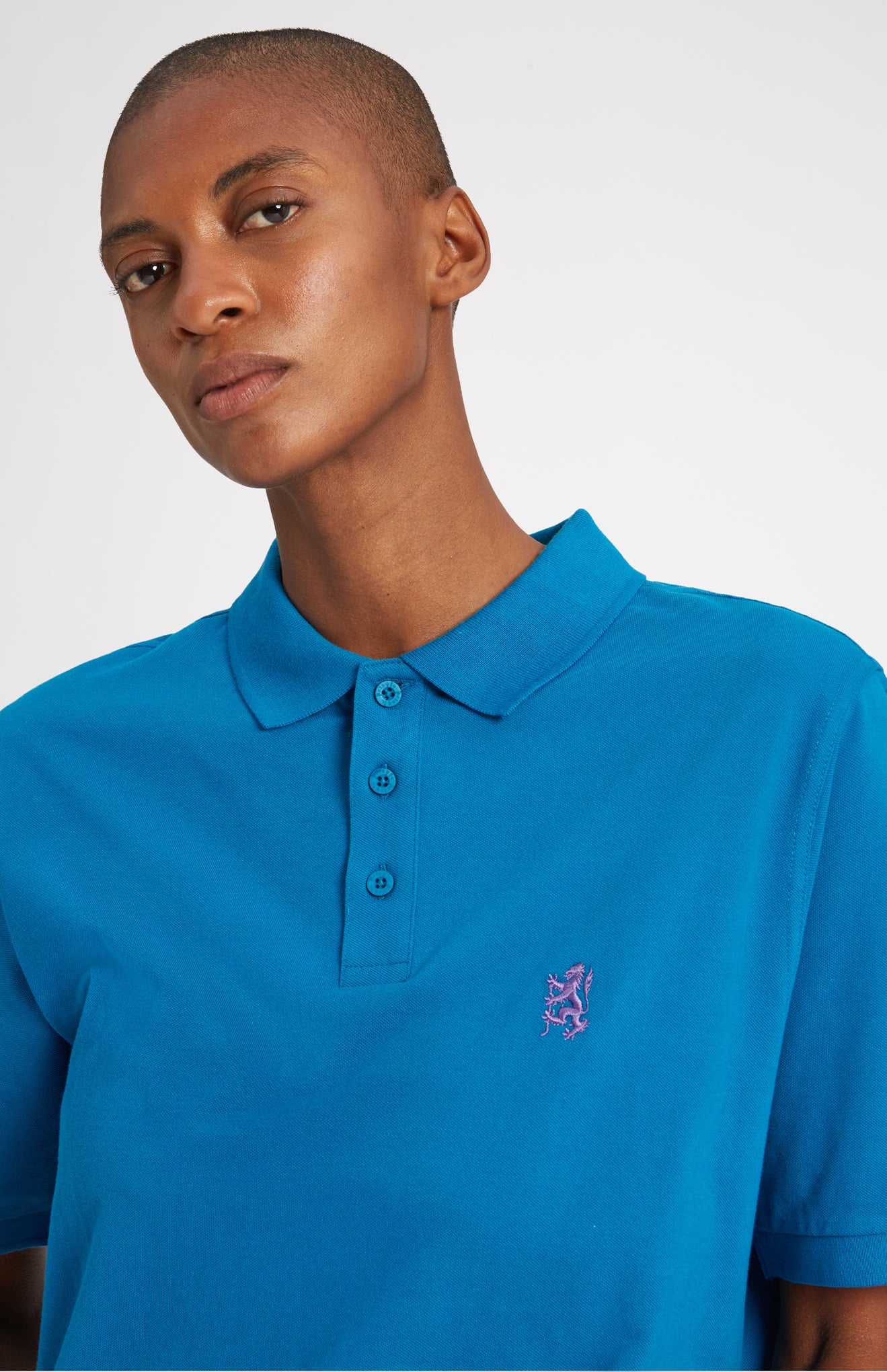 Pringle of Scotland Cotton Heritage Golf Polo Shirt In Lagoon