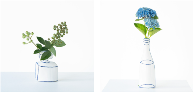 スウェーデンの陶芸作家「マリアンヌ・ハルバーグ」の「はこぶかびん