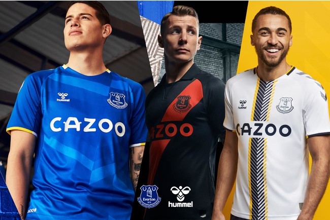 ヒュンメルがエバートンFCの新ユニフォーム3種を発売開始！ | 株式会社