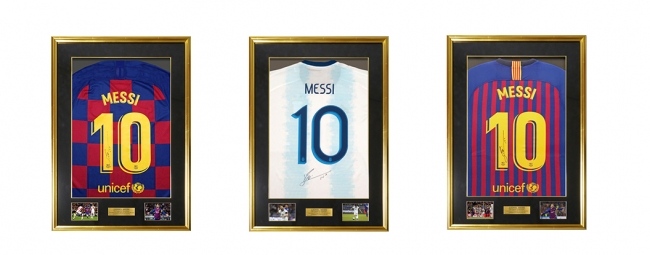 6度目バロンドール受賞記念 リオネル・メッシ公認の直筆サイン入り限定