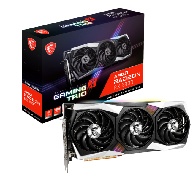 MSI、「RADEON™ RX 6800 XT GAMING X TRIO 16G」と「RADEON™ RX 6800