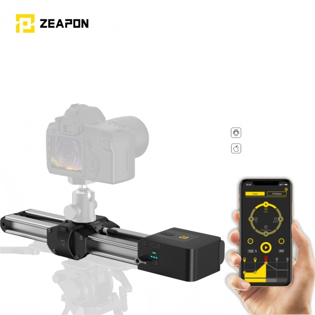 新商品】アプリでリモート操作可能。小型軽量な電動カメラスライダー