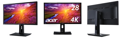 PCモニターとして使いやすい大画面の28型サイズに 超高解像度4K、HDR10