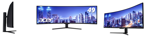 32:9のウルトラワイド湾曲ディスプレイで大迫力の映像とゲームの世界に