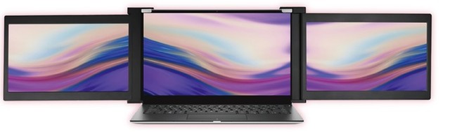 これ1台でノートパソコンが3画面に！持ち運びできるAqualモバイル