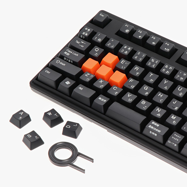 Cherry社製 メカニカルキースイッチを採用、テンキー付きフルサイズ