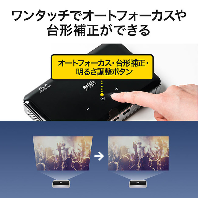 モバイルタイプ最高クラス！高輝度400ルーメンのプロジェクターを6月28