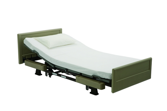 最新の福祉用具JISマークの規格に対応した電動介護用ベッドを新発売