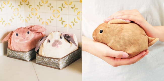 うさぎを飼っている気分の収納ケース」と「夢のようななで心地！ もっ