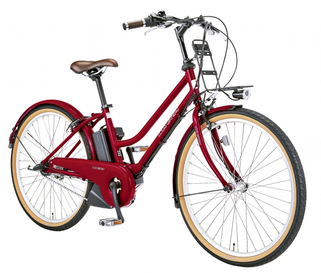 マット調カラーの多い電動アシスト自転車のイメージを刷新！ ポップな