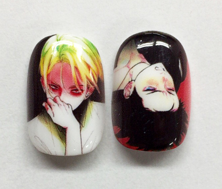 人気BLコミックス「カラーレシピ」 はらだ先生監修のオリジナルネイル