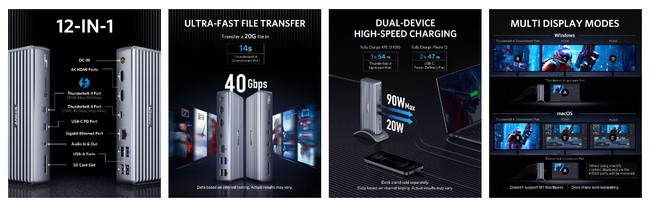 Anker】最新のThunderbolt™ 4を搭載したドッキングステーション「Anker