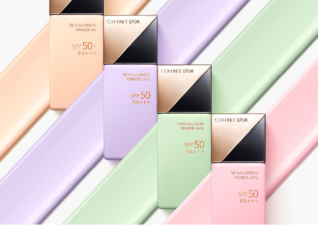 光と色のトリックで毛穴をカバーし、明るくつるんとした肌印象へ