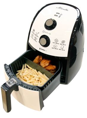 油なしでカラッと揚げ物ができる「エアウェーブフライヤー」が