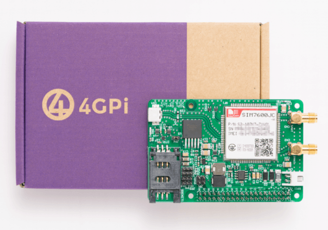 3キャリア対応ラズベリーパイ用4G（LTE）通信モジュール「4GPi」を開発