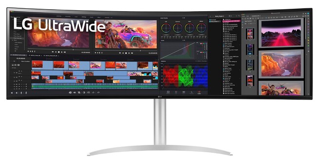 縦横比32:9＋144Hz】LGから解像度5120×1440の49インチの曲面型NanoIPS