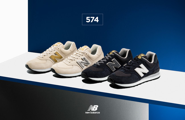 ニューバランス 人気を誇るアイコニックな「ML574」3種類のNロゴと