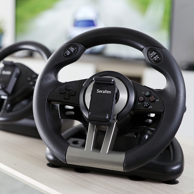 世界初、ゲーム機・スマホ・PC対応の高性能ハンドルコントローラー