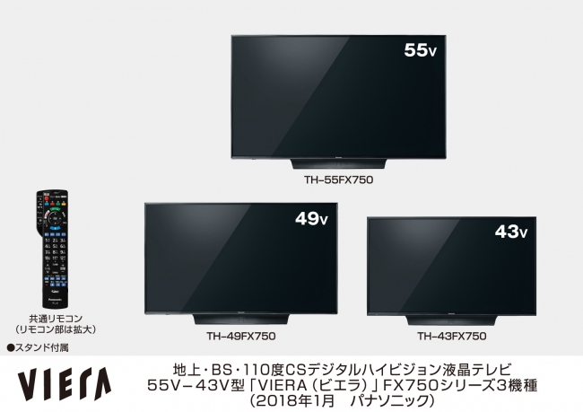 4Kビエラ FX750シリーズを発売 | パナソニックグループのプレスリリース