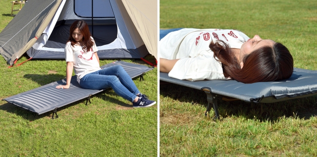 エアーマットとコットが一体化！「FIELDOOR（フィールドア）」より