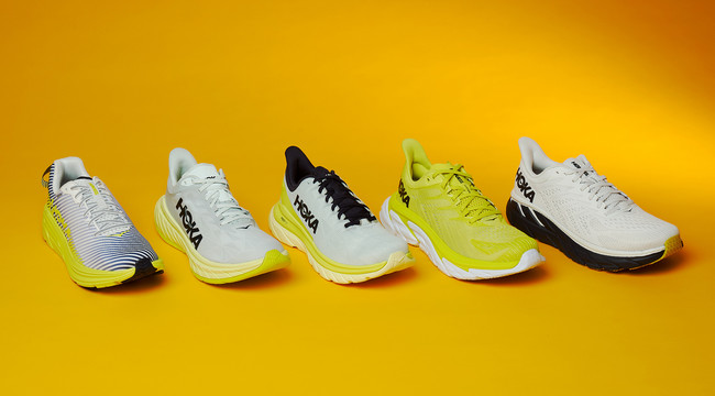 HOKA ONE ONE がエネルギーを黄色で表現したスペシャルカラー