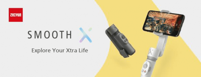 ZHIYUNスマートフォン向けジンバル「SMOOTH-X」を日本で発表