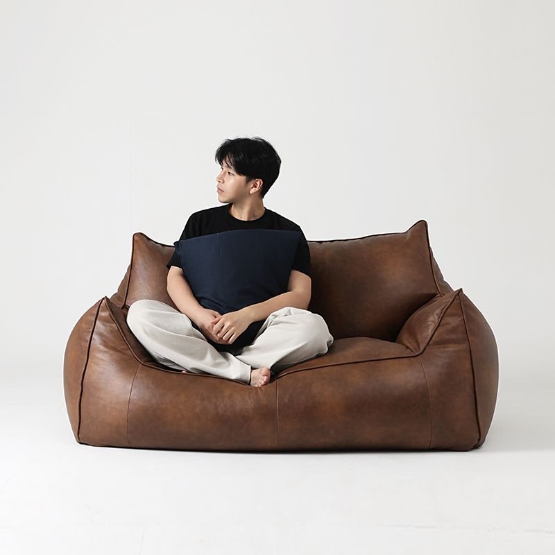 Flasier TOM ビーズクッション 2人掛けソファ［3色］ ブラック