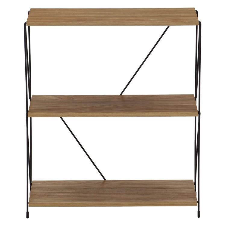 EZBO ワイヤーラック3段 60幅 OAK(OAK): 収納用品