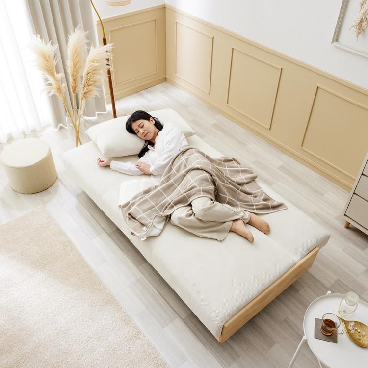 WEB限定】 Liam リアム ソファベッド アイボリー(アイボリー): ソファ