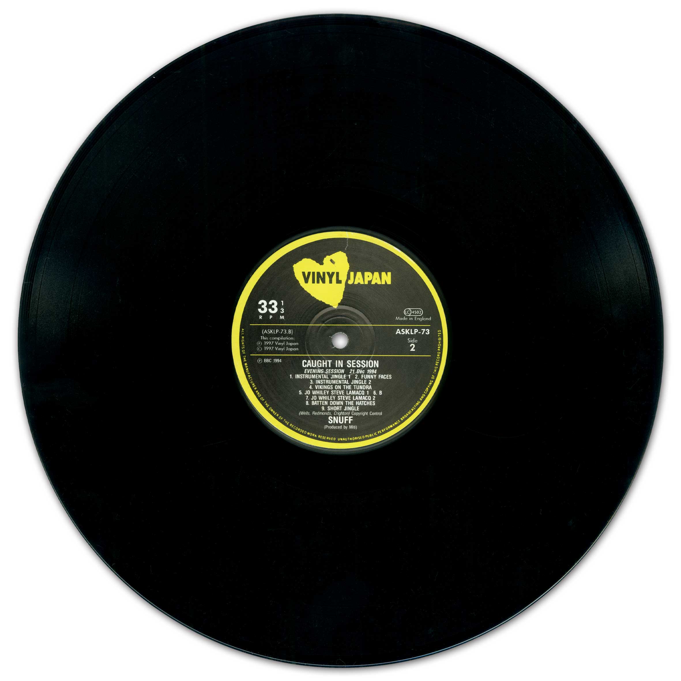 Snuff / Caught In Session [UK Orig.EP] [12inch | Vinyl Japan