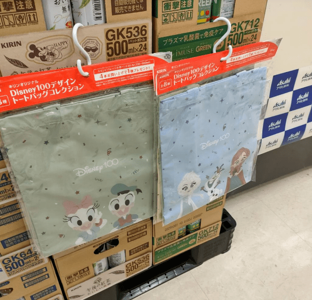 キリン『ディズニー100 トートバッグ』おまけが店頭でもらえる！2023夏