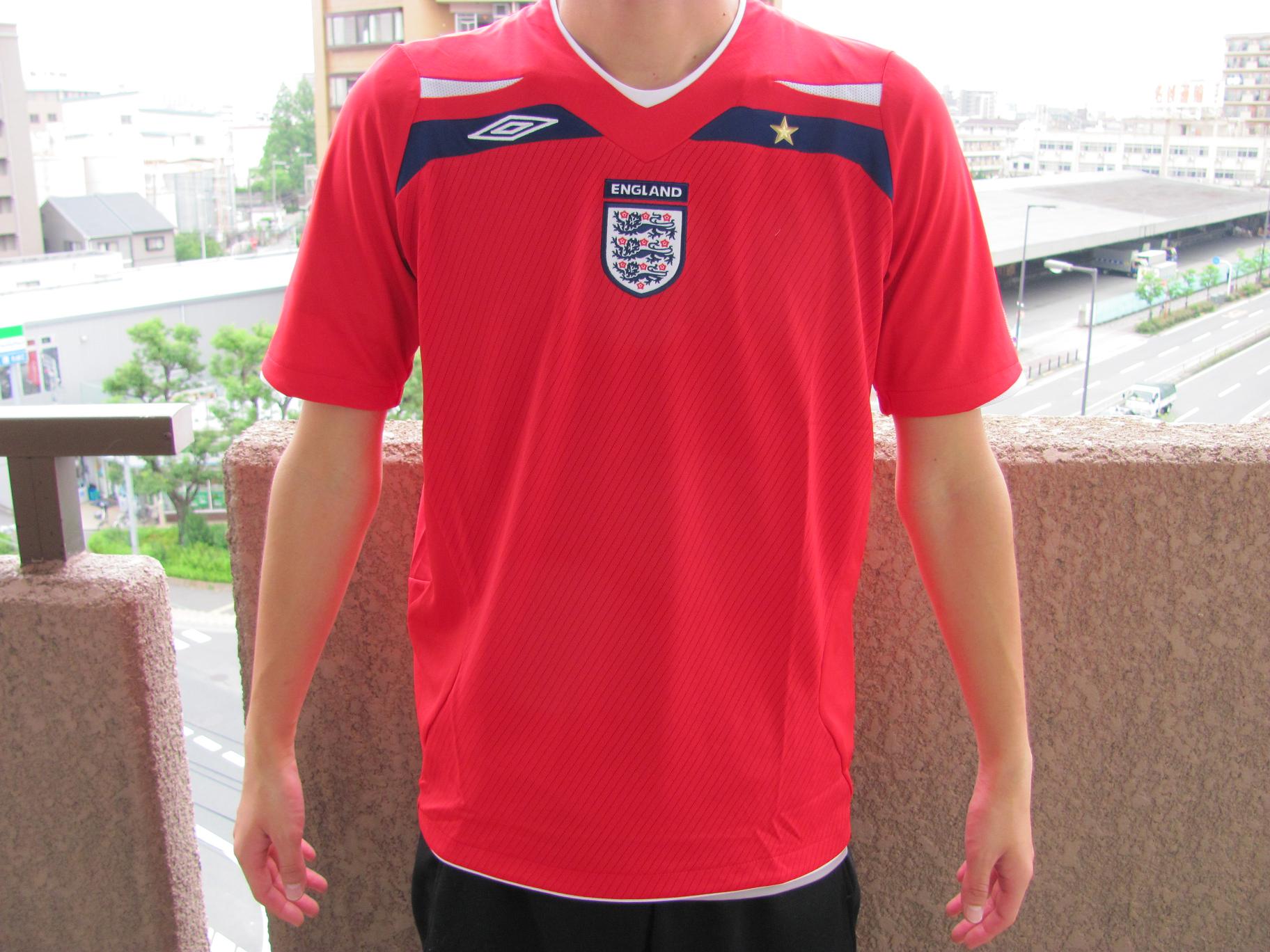 umbro イングランド代表 06 ユニフォーム アウェイ 半袖 UDS6610A RED