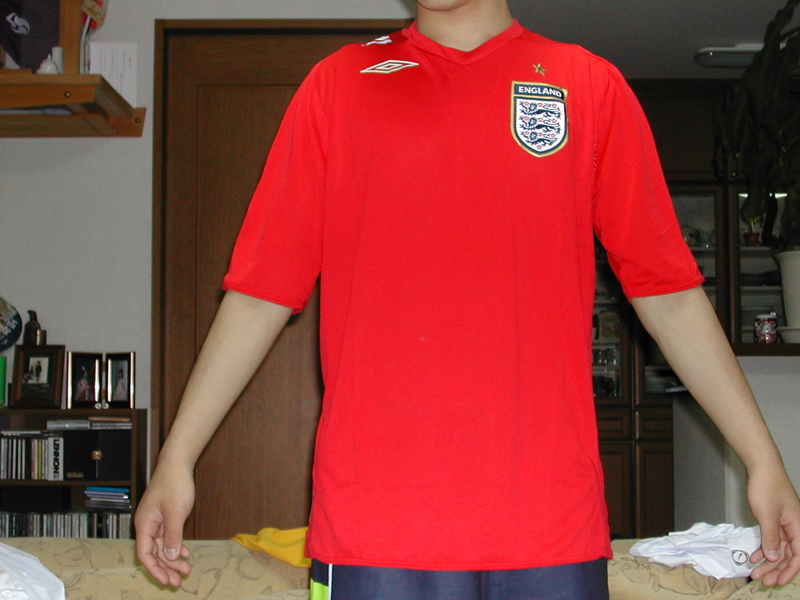 umbro イングランド代表 06 ユニフォーム アウェイ 半袖 UDS6610A RED